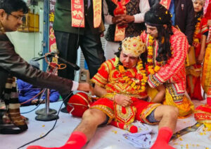 Attack while playing the role of Hanuman Death due to attack while playing the role of Hanuman