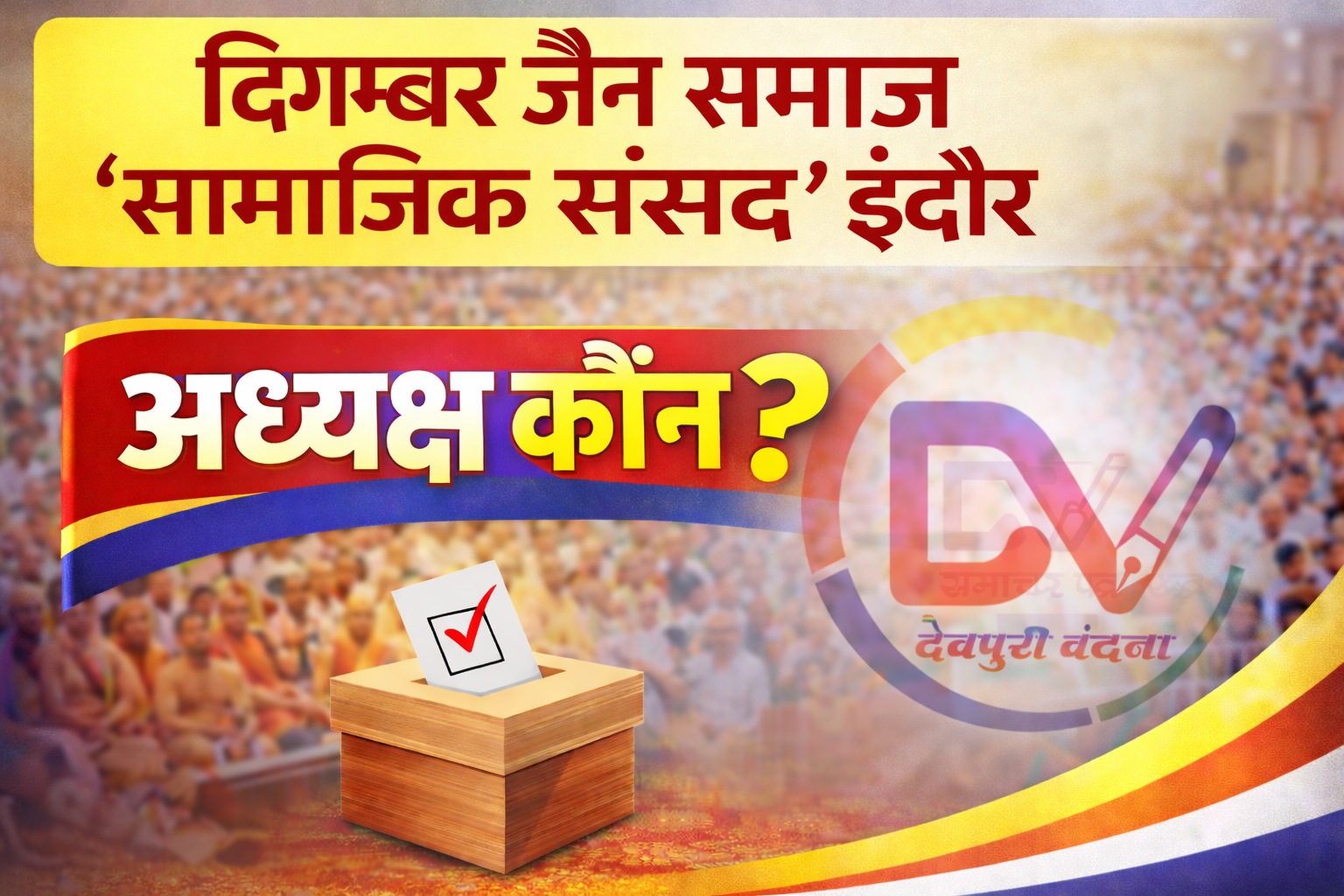 इंदौर दिगंबर जैन समाज का अध्यक्ष कौन व कैसा हो