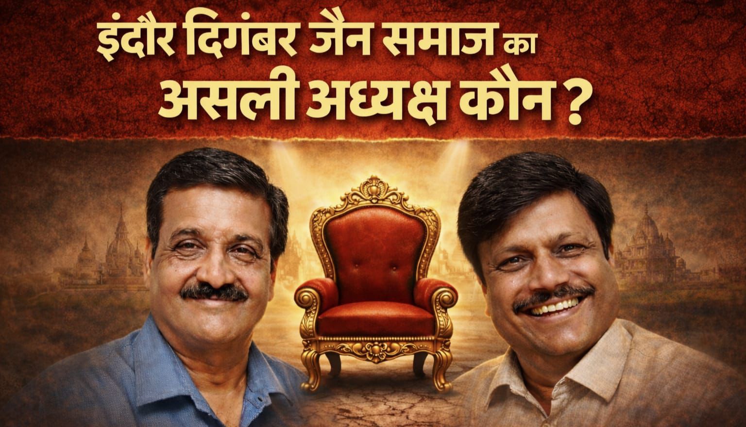 इंदौर दिगंबर जैन समाज चुनाव परिणाम आए 10 दिन बीत गए, लेकिन सवाल वहीं खड़ा है— इंदौर दिगंबर जैन समाज का असली अध्यक्ष कौन ?